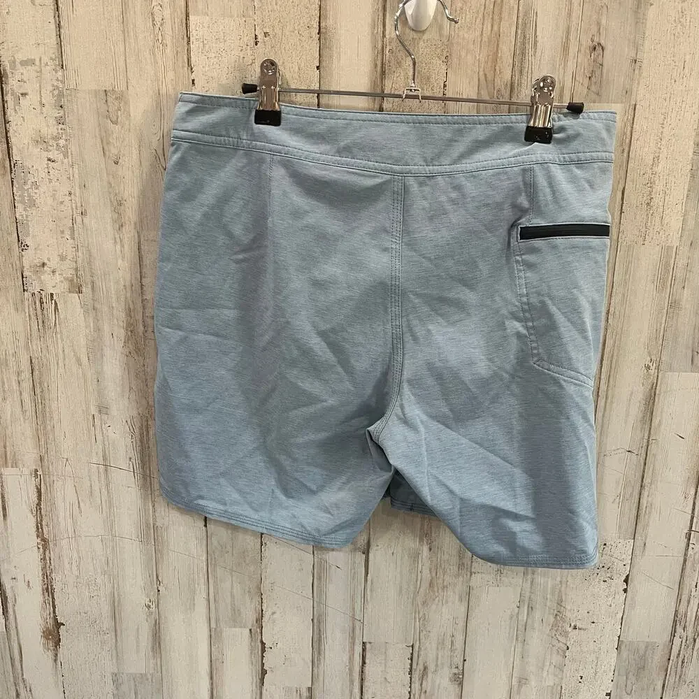 Quiksilver Blue Highline Surfsilk Lined Swim Hybrid Shorts Mens Size 30